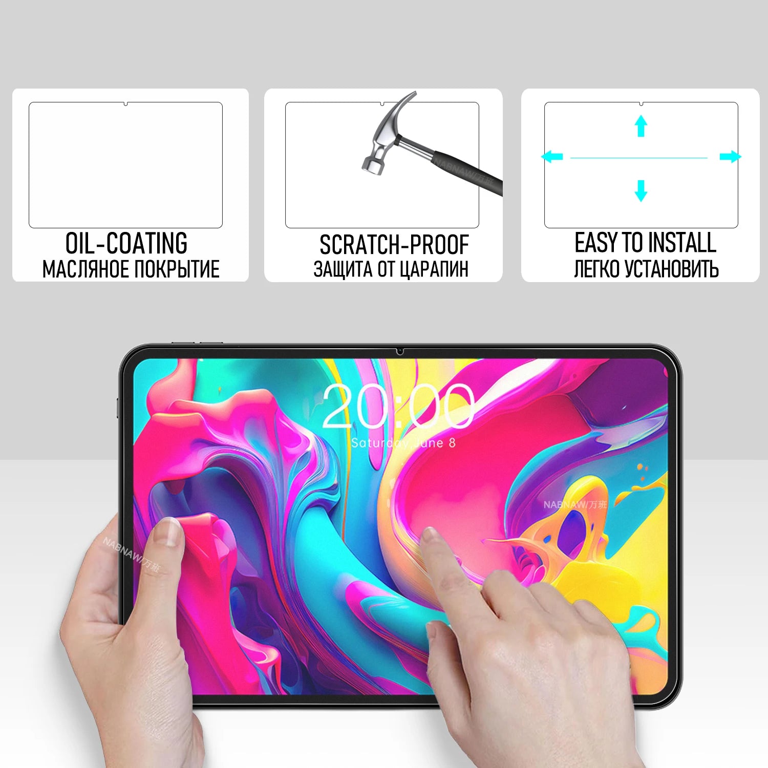 For Teclast T65 2026 HD Tempered Glass Film Screen Protector For Teclast T65 2026 13.4 inch Anti Scratch Easy To Install 2-Pack