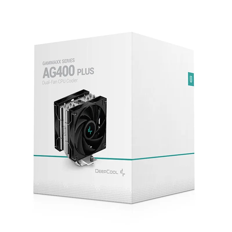 DeepCool AG400 Plus 4 Heat Pipe Dual Fan 220W CPU Cooler 120mm Fan Air Cooler for LGA1700 1851 AM5 AM4 CPU Air-Cooling Radiator