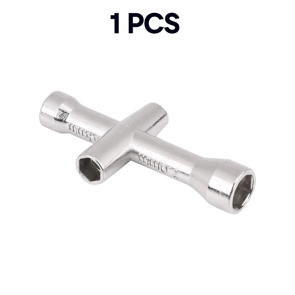 4 in 1 3D Printer Nozzle Tool M2 M2.5 M3 M4 Screw Nut Hexagonal Cross Wrench For E3D V5 V6 Bambu X1 P1 A1 Nozzle Mini Spanner