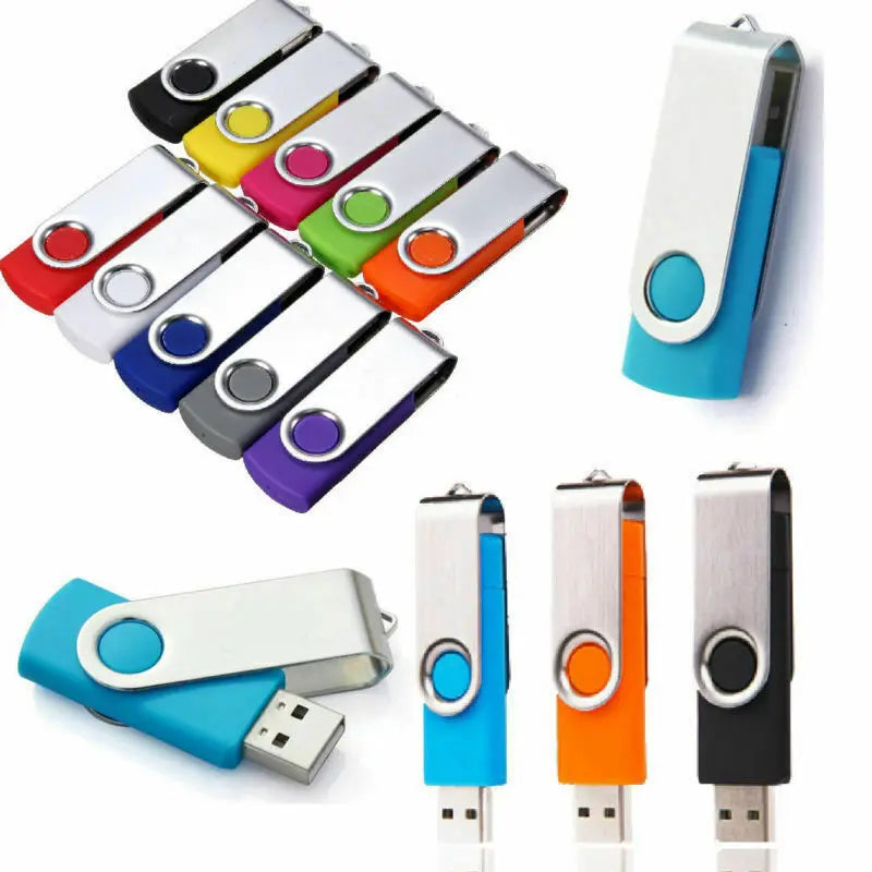20/lot Pack USB Flash Drive Memory Stick Thumb Pen Real Capacity Wholesale/Bulk