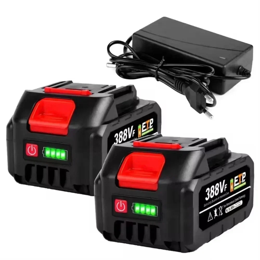 388VF 18V 15000mAh Large Capacity Rechargeable Lithium Ion Battery Cordless Drill Brushless Wrench for Makita Power Tools