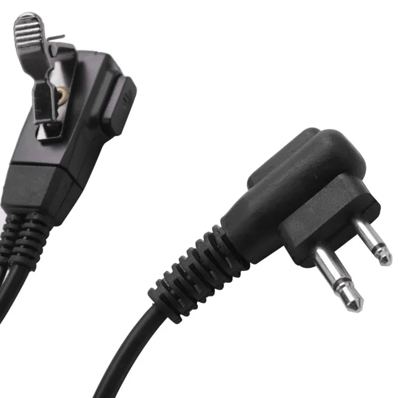 Radio 2 Pin Advanced D Shape Clip-Ear Ptt Headset Earpiece Mic For Motorola 2 Way Radios GP88S GP300 GP68 GP2000 GP88