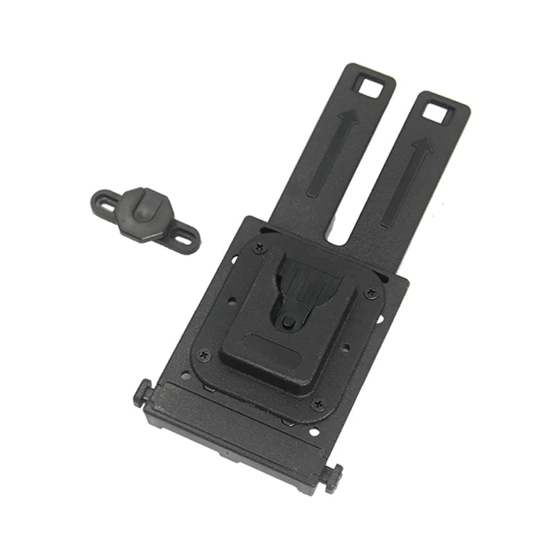 Tactical belt bracket for walkie-talkies, Handset modified with back clip, quick-release MOLLE dual-slot clip-style waist Clamp
