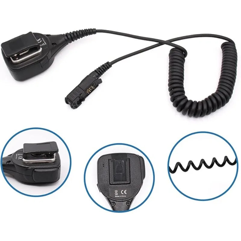 PMMN4076 PMMN4076A Remote Speaker Microphone with 3.5mm Audio Jack for Motorola XPR3000 XPR3500 XPR3300e XPR3500e DEP550 Radio