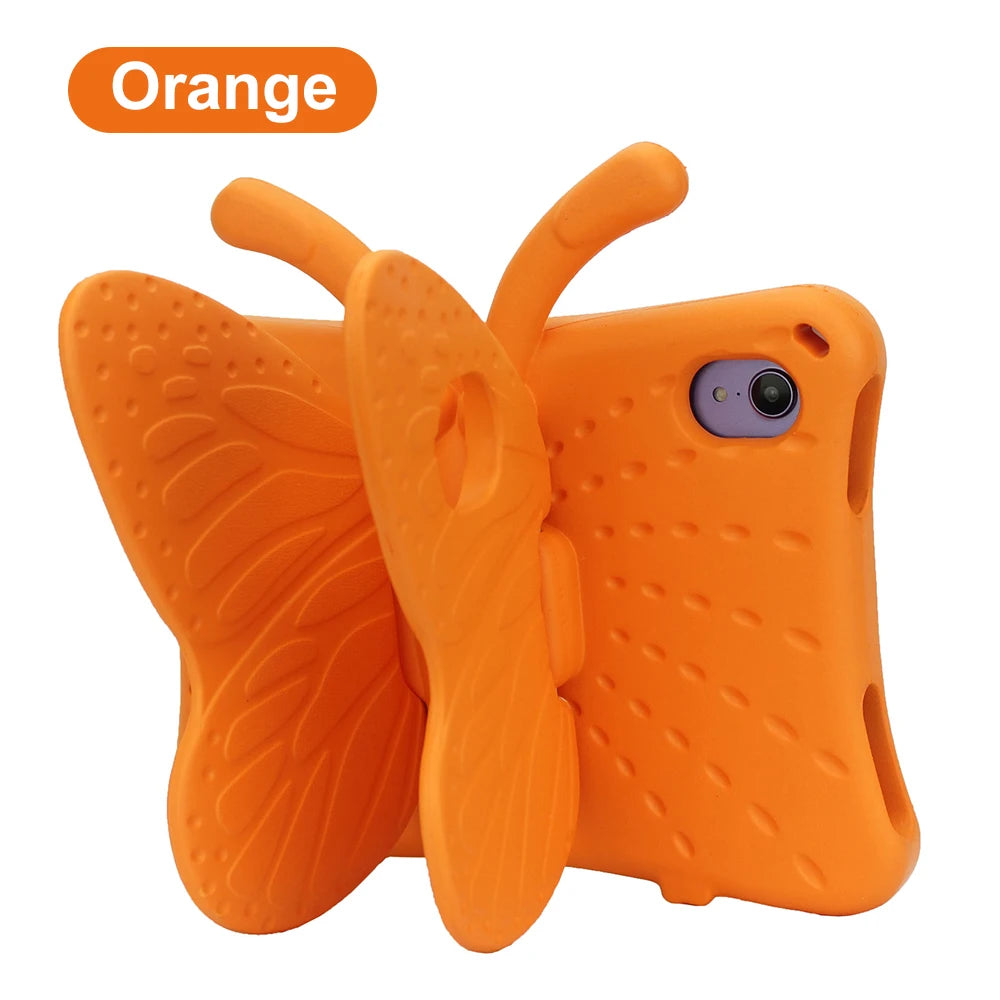 3D Butterfly Case For iPad 10.9 7th 8th 9th 10th 11" Air 5 4 3 2 1 Pro 10.5 9.7 Kids EVA Cover For iPad 2 3 4 Mini 7 6 5 4 3 2 1