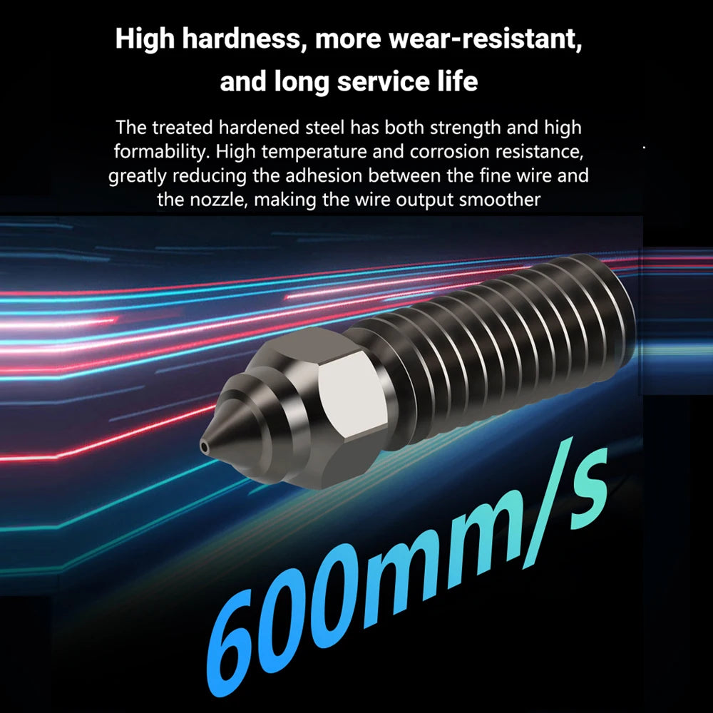 Nozzle For Creality K1 Max Ender 3 V3 KE CR-M4 Bimetal Plated Copper Hard Steel Brass For Vyper Kobra Sovol SV06 Plus/SV07