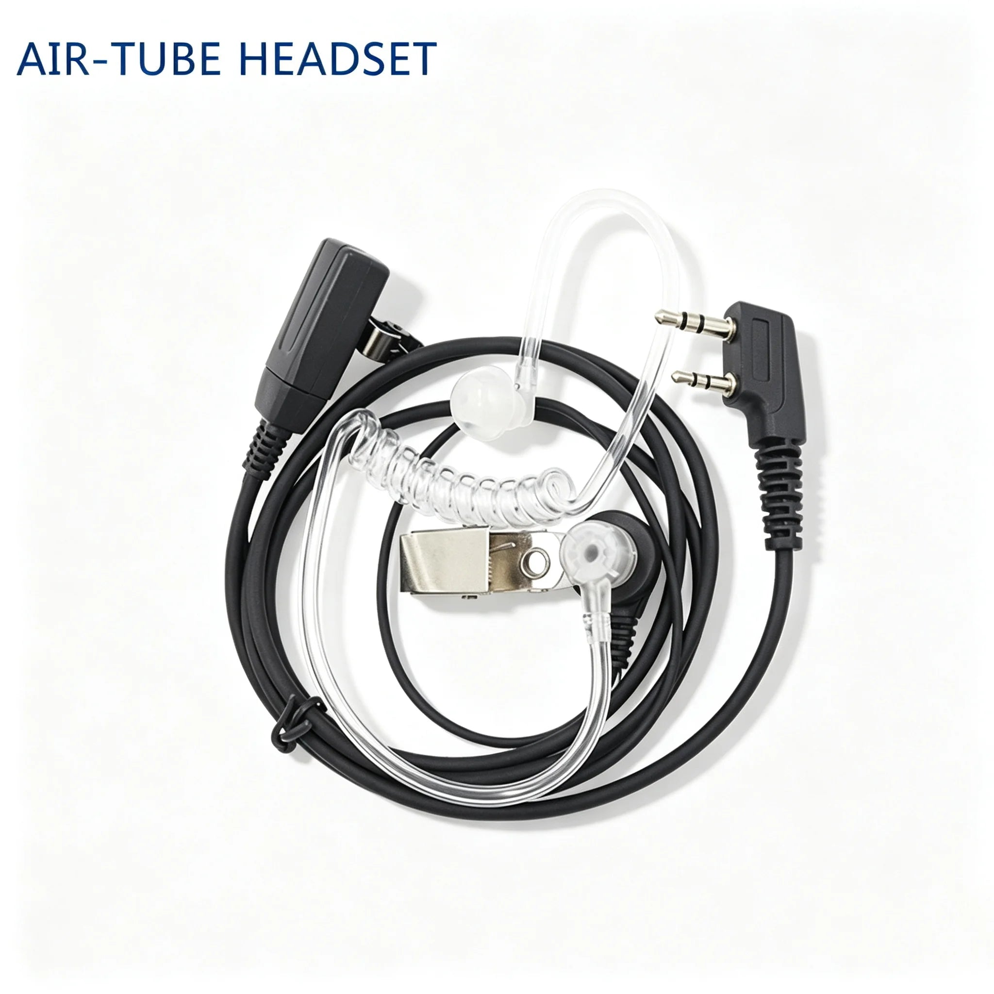 5pcs Walkie Talkie Earphones K-head 2 Pin Universal Air Duct Headset Cable for Baofeng UV5R  QUANSHENG