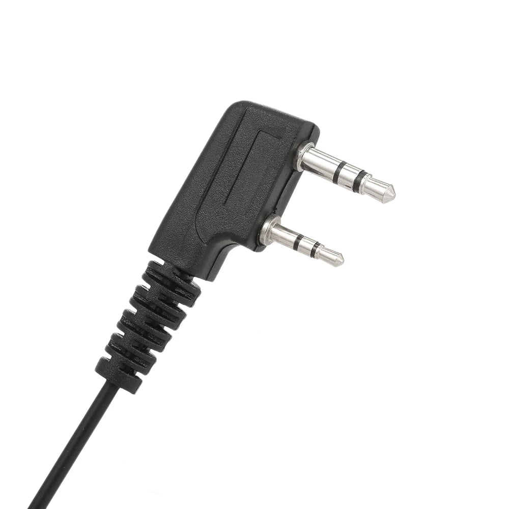 Walkie Talkie Headset Earpiece with Mic PTT for Motorola Two Way Radio Walkie Talkie 2 Pin M Plug / K Plug Earhook Design