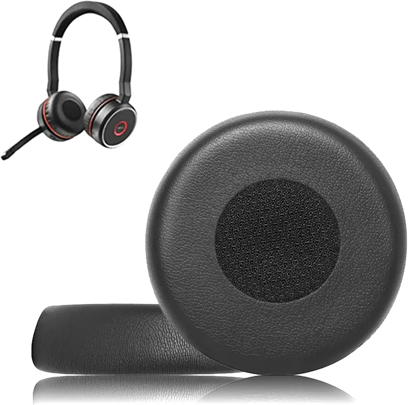 Evolve 75 Ear Pads - defean Replacement Ear Cushion Compatible with Jabra Evolve 75 75+ 75 UC / 75 MS Headphone/Earpads Cover