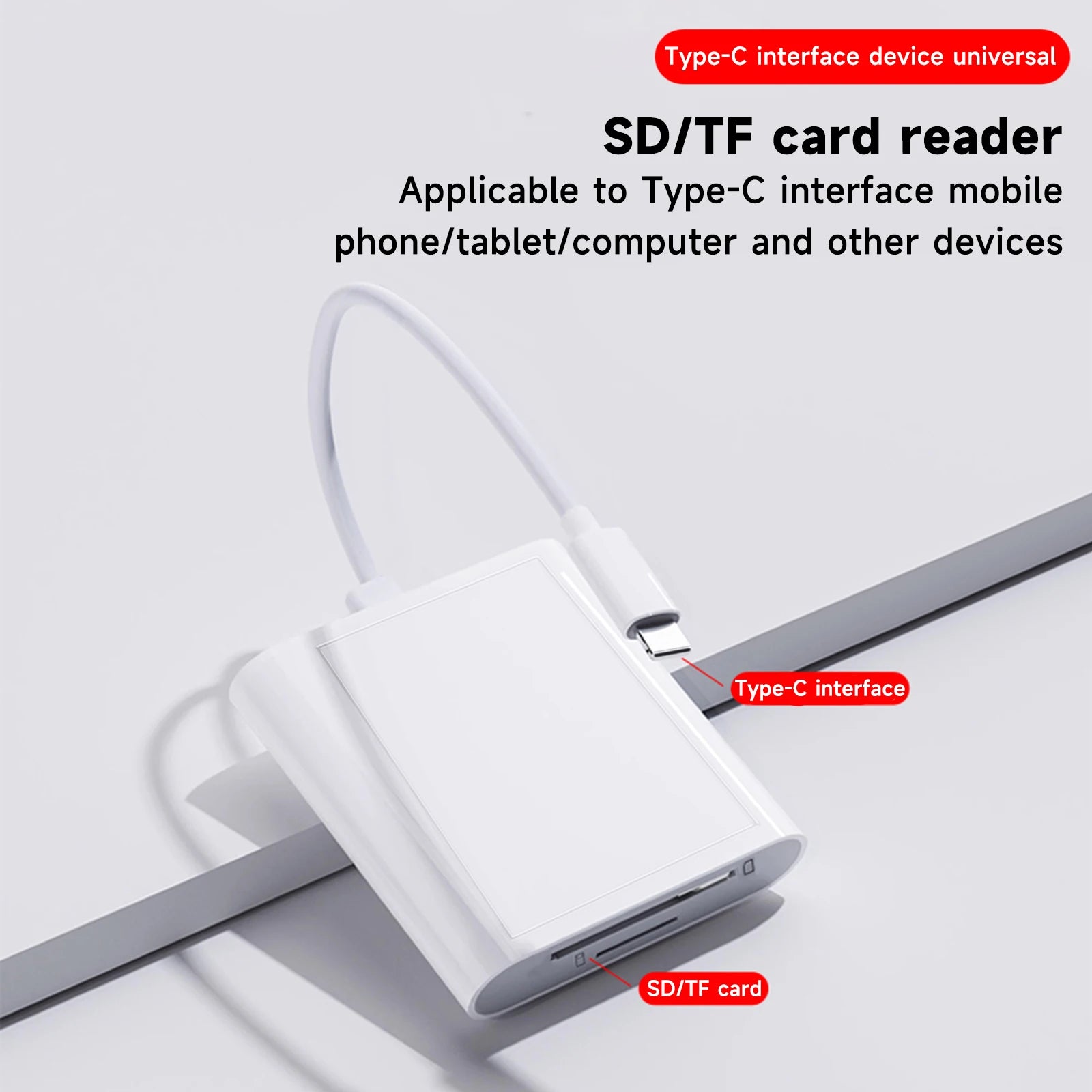 2 in 1 OTG Type C Card Reader USB Flash Drive SD/TF Memory Card Adapter for Smartphones And Tablets