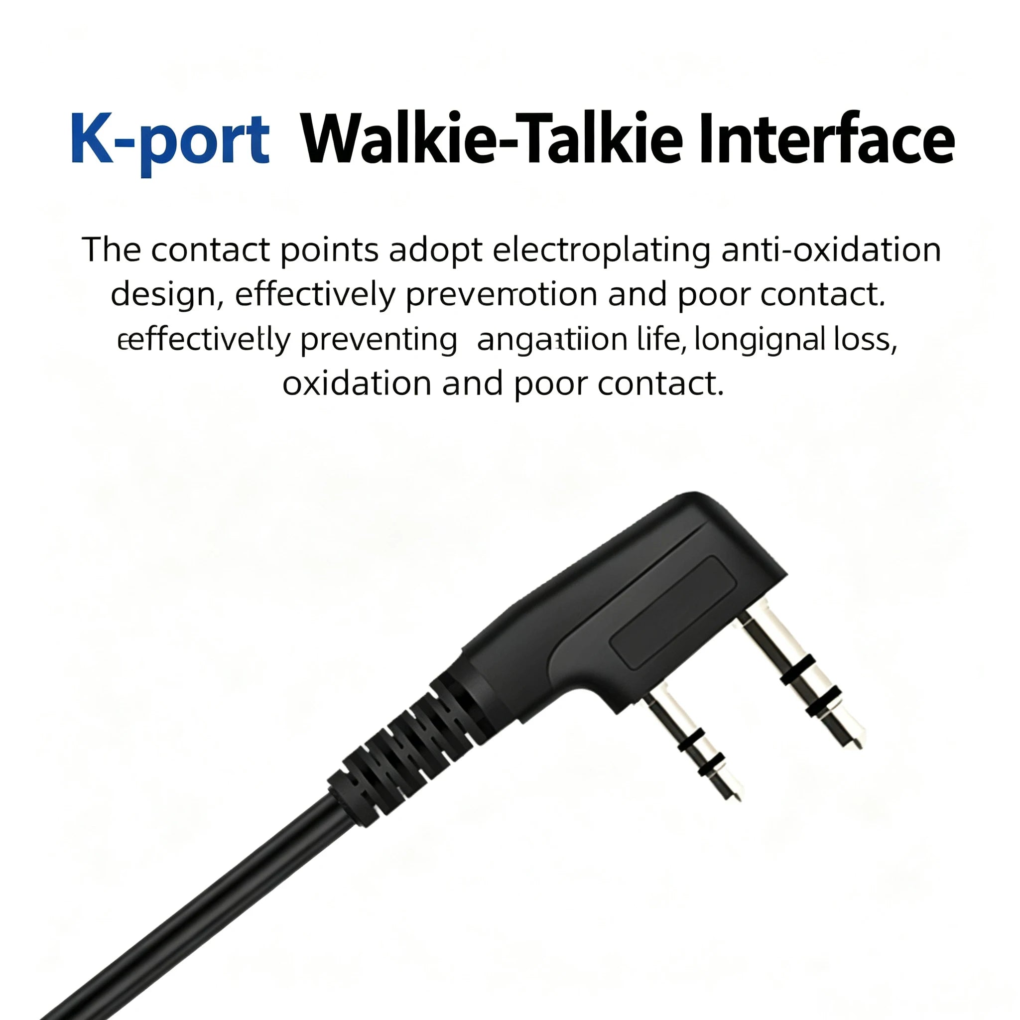 Baofeng Walkie-Talkie Headset with Throat Vibration, Throat Microphone, Throat Control, Air Duct, Ear Microphone, Finger PPT K H