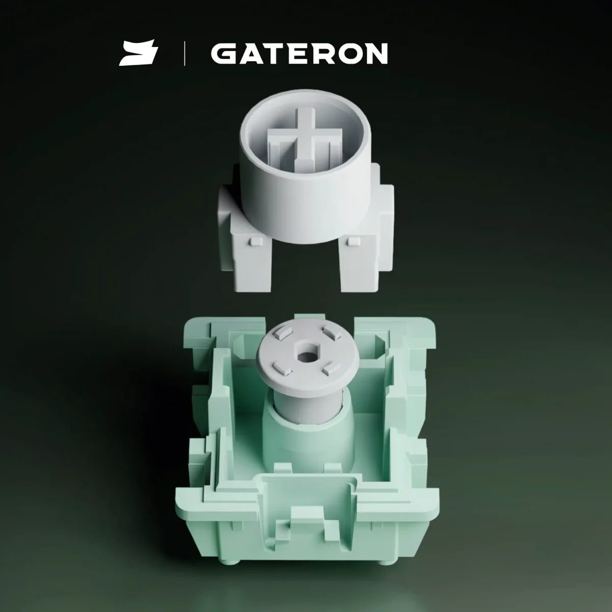 GATERON Magnetic Jade Ultra Switch, Linear, Freely Setting Pre-Travel, HE Hall Sensor Effect for Magnetic Keyboard Gaming Office