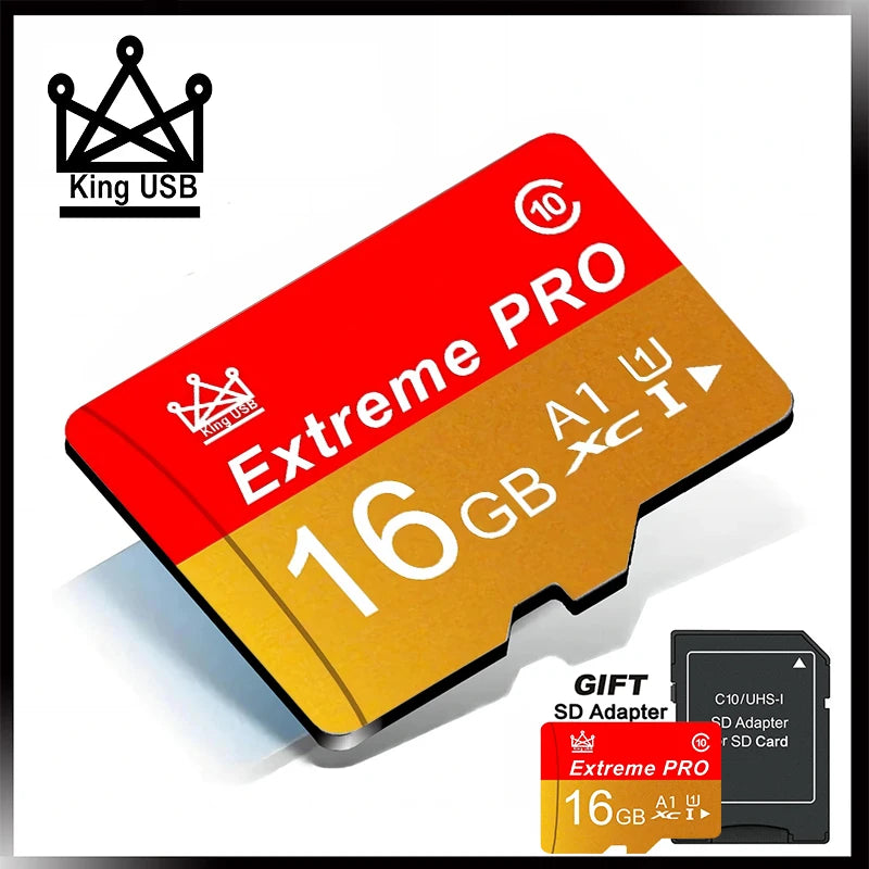 Class 10 Micro TF 256GB 512GB 64GB 32GB Memory 16GB 8GB High Speed Flash A1 Mini TF SD Card for Smartphone Camera Recording Stor