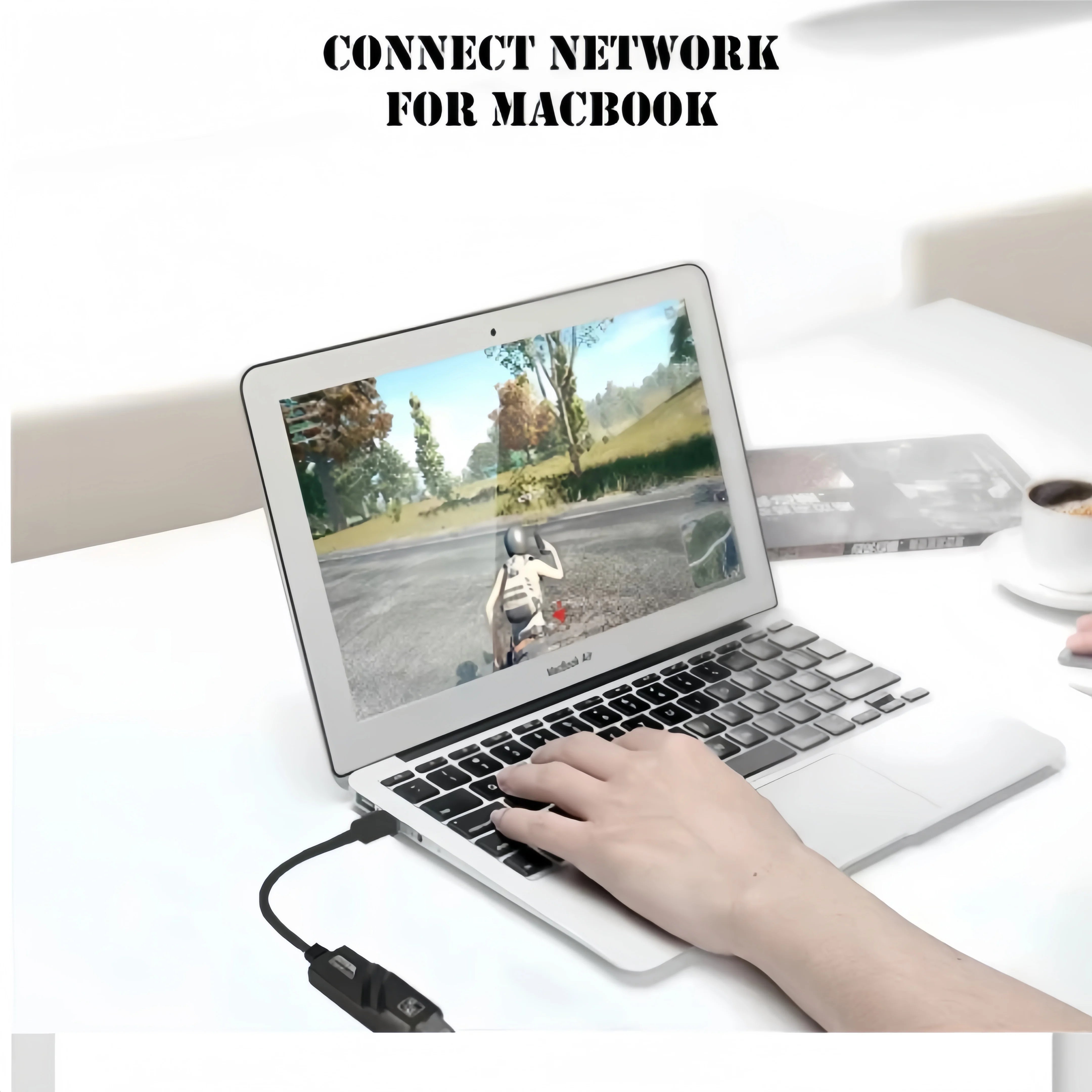 USB 3.0 to RJ45 Gigabit Ethernet Adapter 10/100/100embps Wired LAN Network Card for PC Laptop Mac Windows Android Not fon Switch