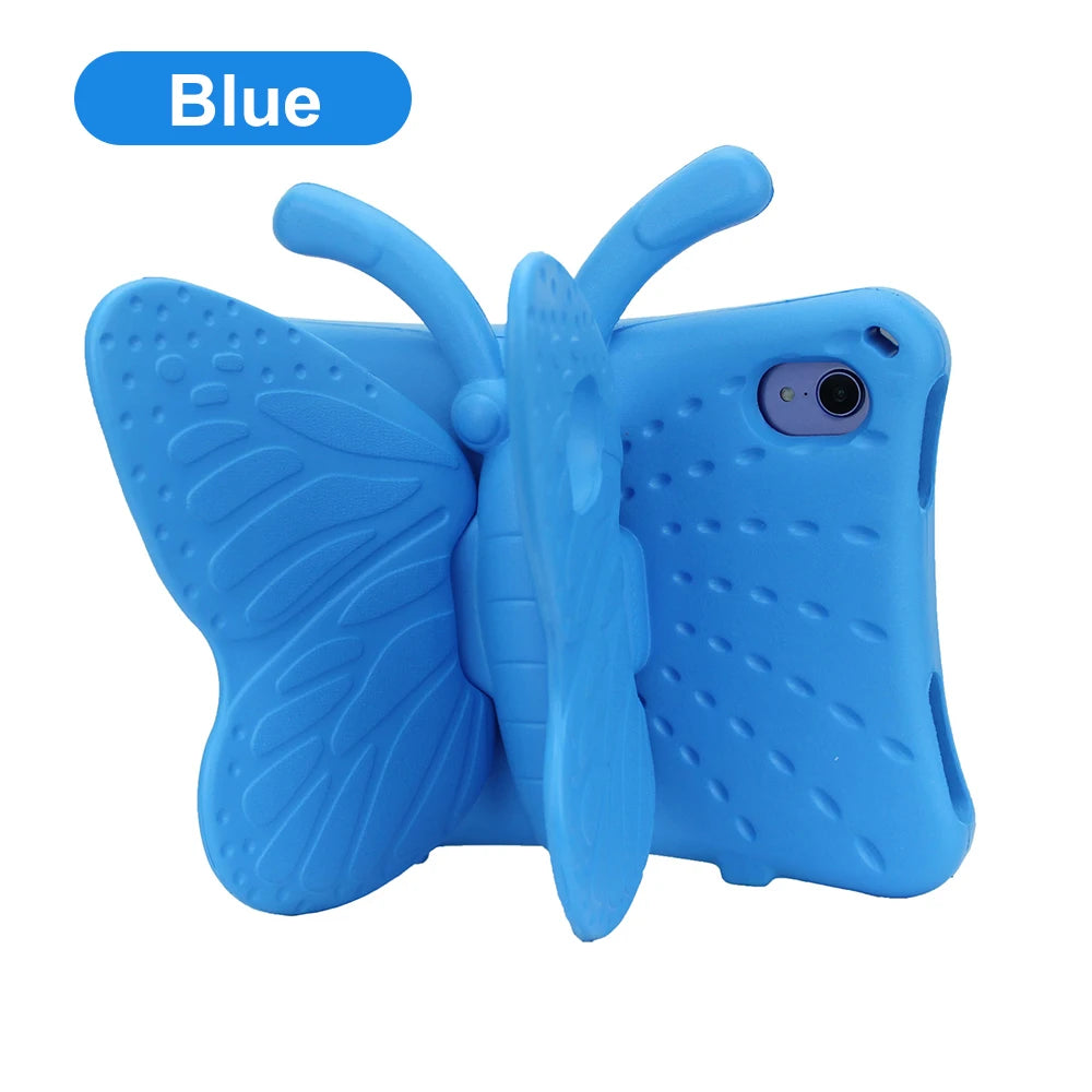 3D Butterfly Case For iPad 10.9 7th 8th 9th 10th 11" Air 5 4 3 2 1 Pro 10.5 9.7 Kids EVA Cover For iPad 2 3 4 Mini 7 6 5 4 3 2 1