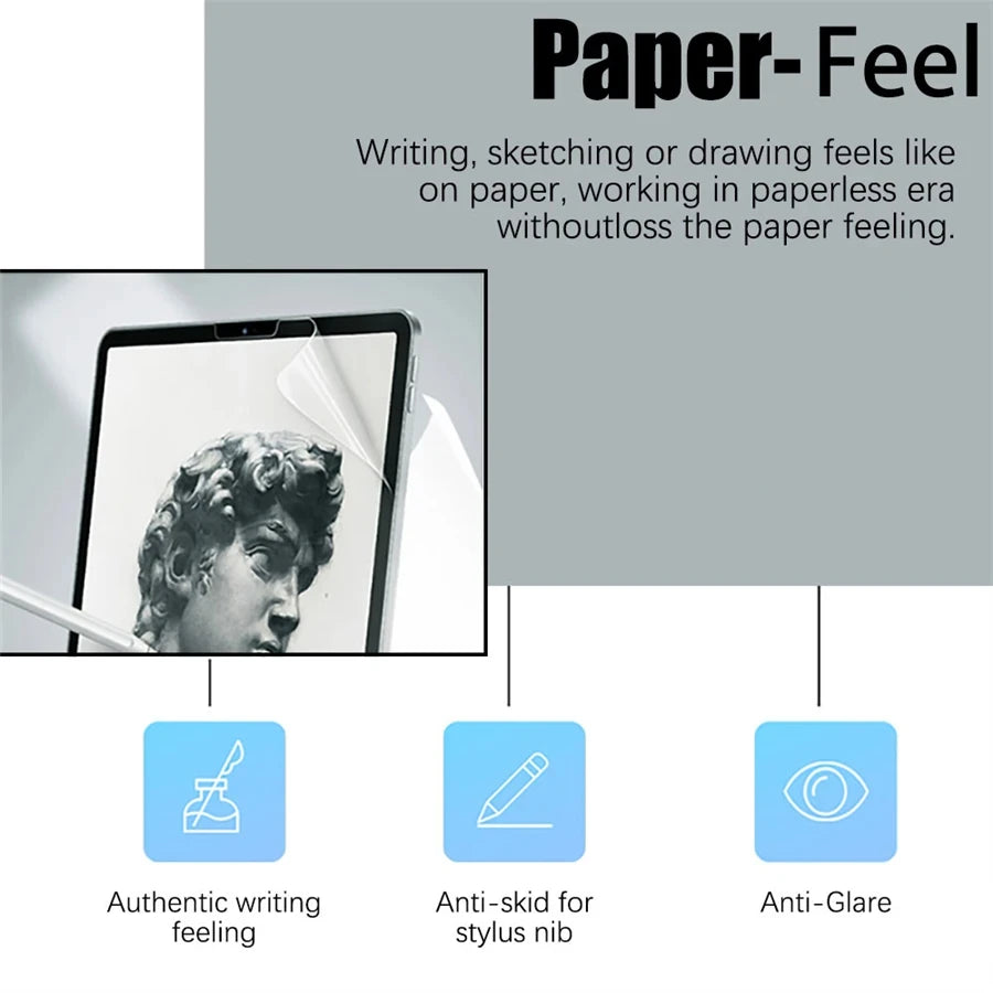 3Pcs Paper Feel Like Screen Protector for Lenovo Xiaoxin Pad 2024 2022 Xiaoxin Pad Pro 12.7 2023 2025 Film No Glass