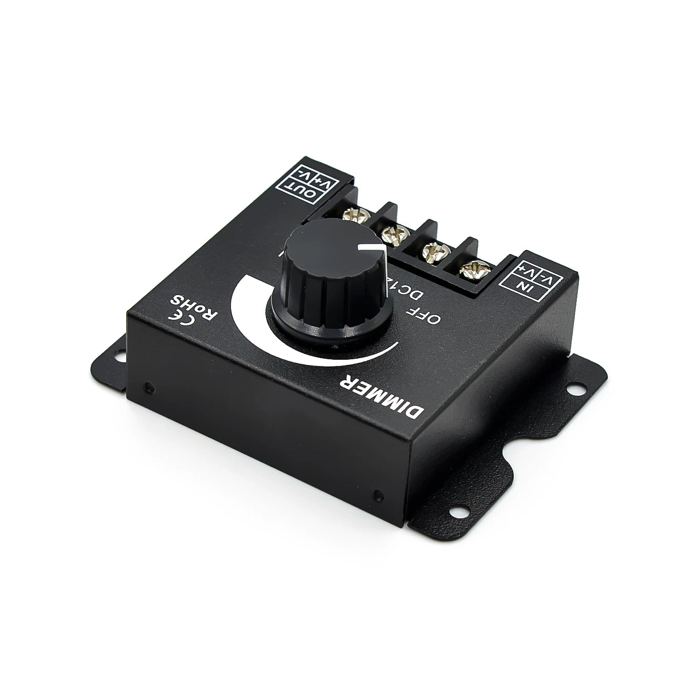 DC12-24V 30A Knob Dimmer Brightness Adjustment Stepless Dimming Switch Controller for 3528 5050 COB SMD LED Strip Light