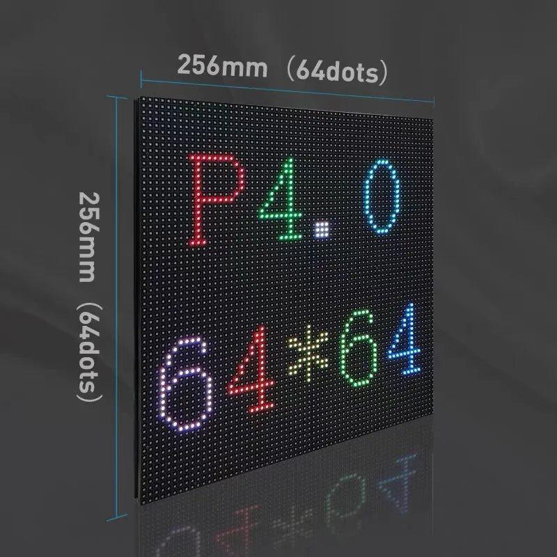 P4 LED Display Module Indoor SMD2121 RGB 256 X 256mm 32 Scan 64 X 64 Pixels Full Color P4 LED Screen Panel Module