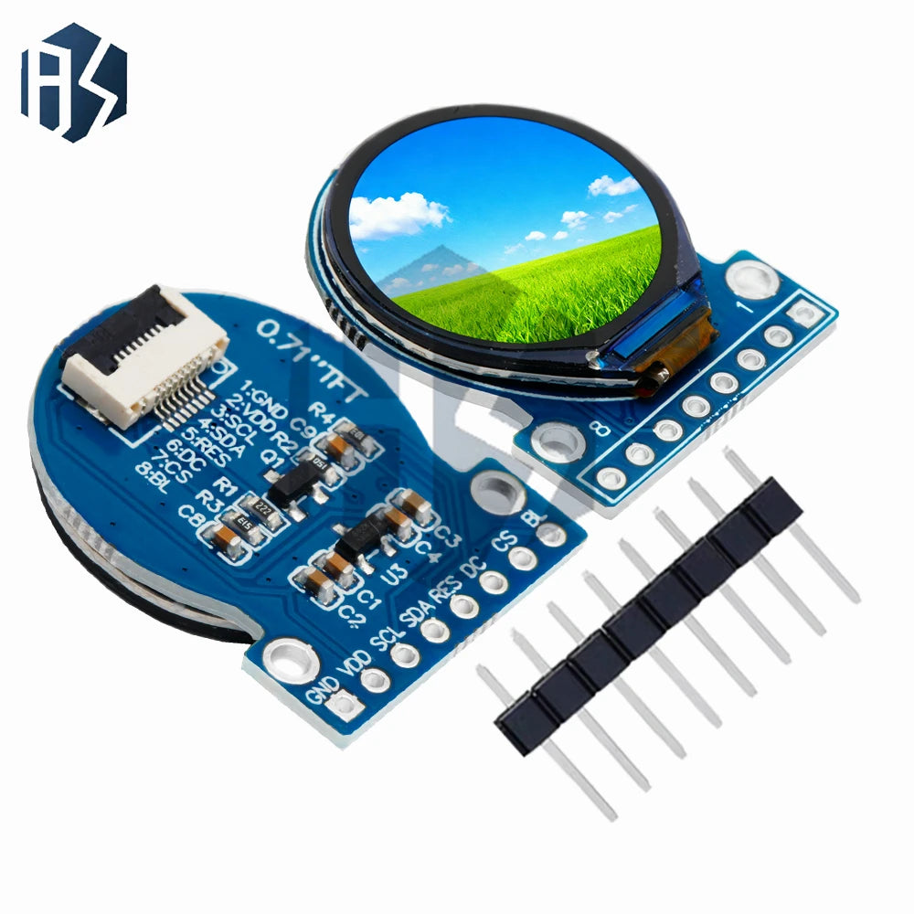 TFT Display 0.71 Inch TFT LCD Display Module Round RGB 160*160 GC9A01 Driver 8PIN SPI Interface 160x160 PCB For Arduino