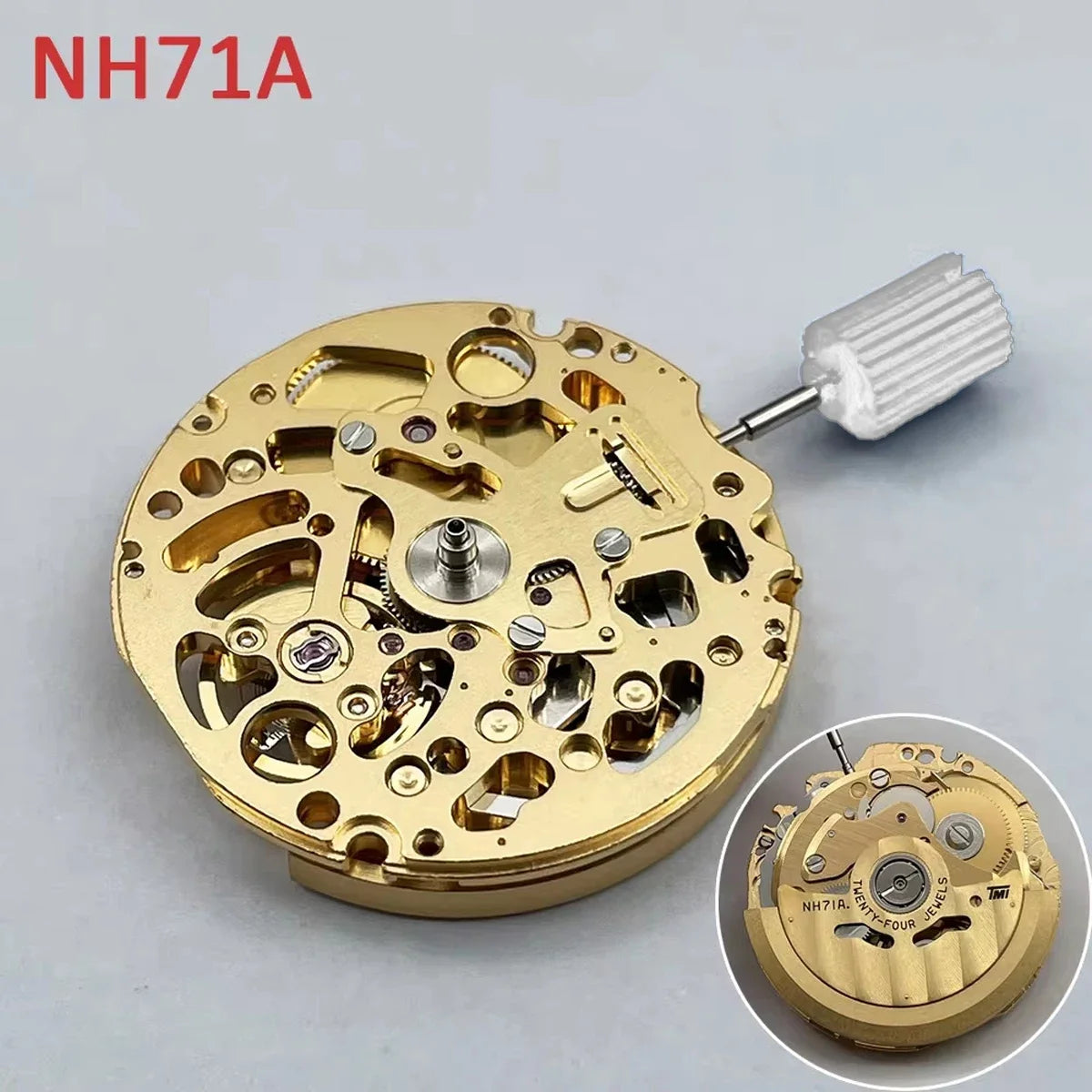 Original NH71 NH72 NH70 High Accuracy Skeletonized Movement Automatic Self-winding 24 jewels Mechanism Modification Parts
