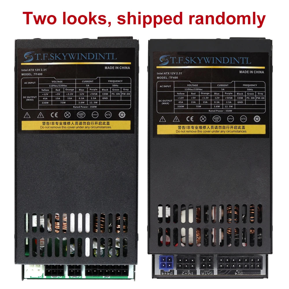 T.F.SKYWINDINTL Flex PC PSU 400W Small 1U Power Supply Rated 350W Full Module 80plus Gold For K39 A4 S3 G5 ITX Mini Case 220V