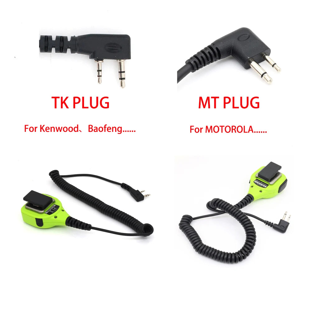 YiNiTone PMMN4013A TK 2Pin Radio Speaker Microphones with 3.5mm Audio Jack For Baofeng UV-5R BF-888S Quansheng Kenwood