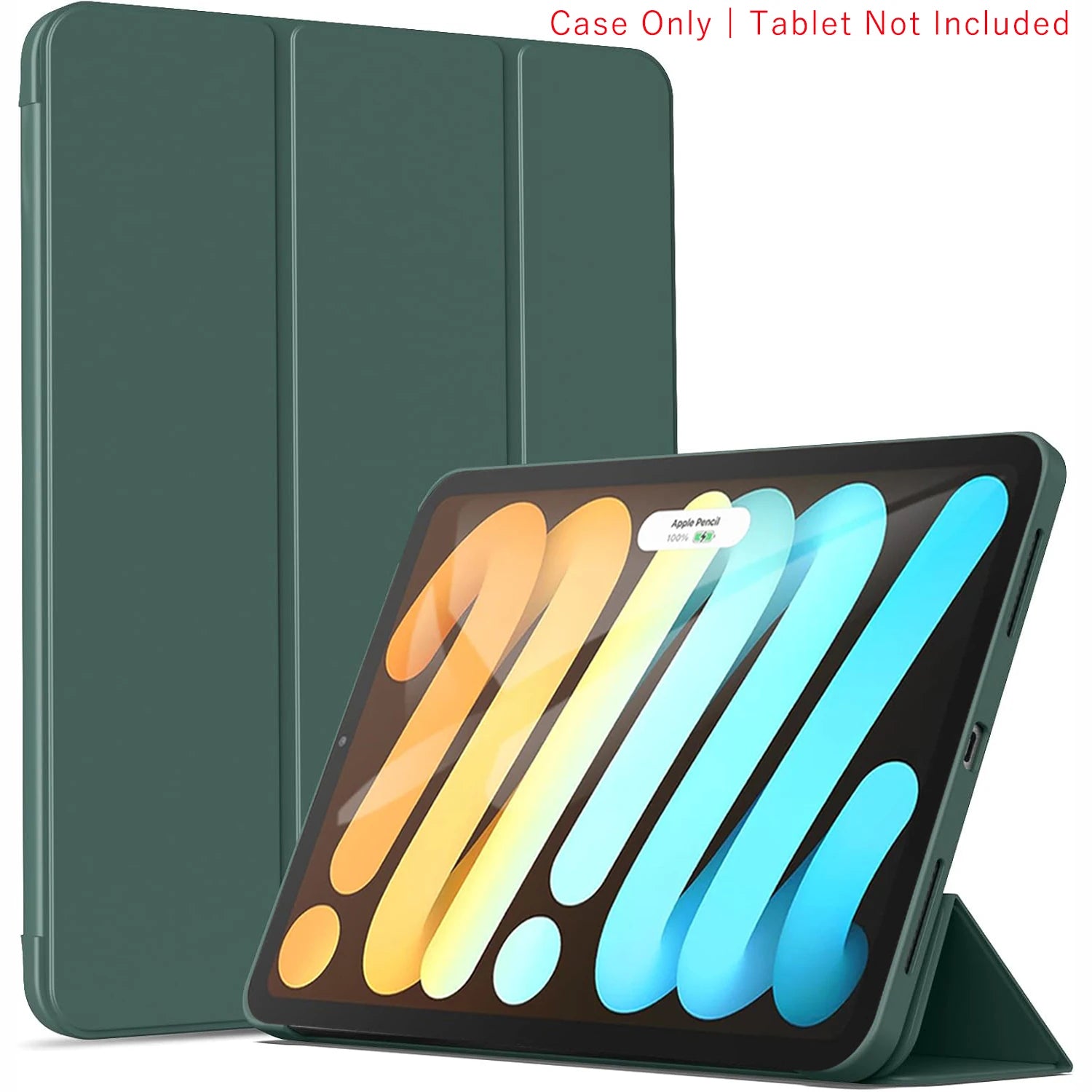 Tri-fold Flip Case For iPad Mini 6 7 (A17 Pro) 8.3'' 2024 2021 A2568 A2995/A2996 AMagnetic Stand PU Leather Protective Cover