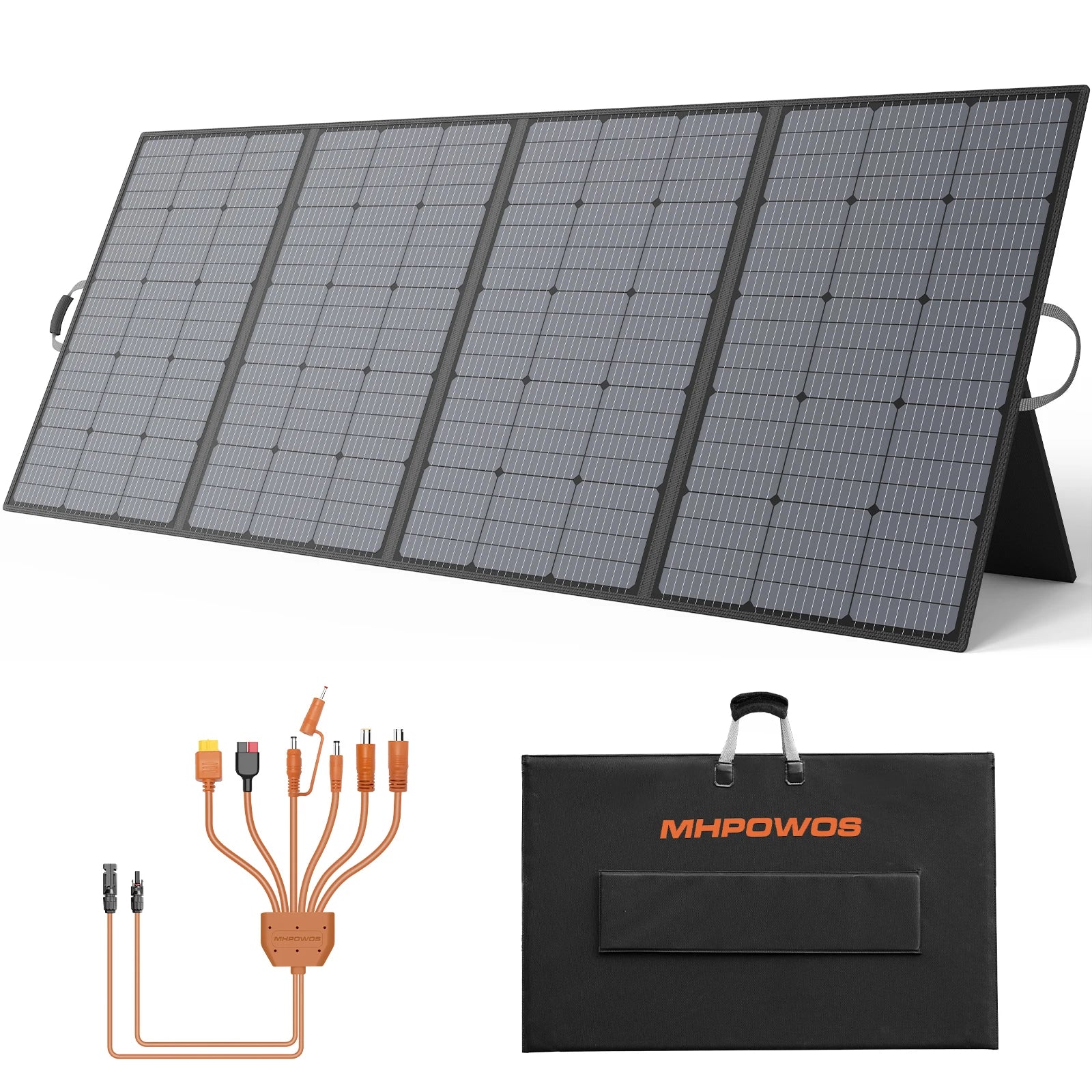 MHPOWOS 400W 220W 110W Solar Charger Portable Waterproof Foldable Solar Panel for Camping RV Garden Roof Off Grid System