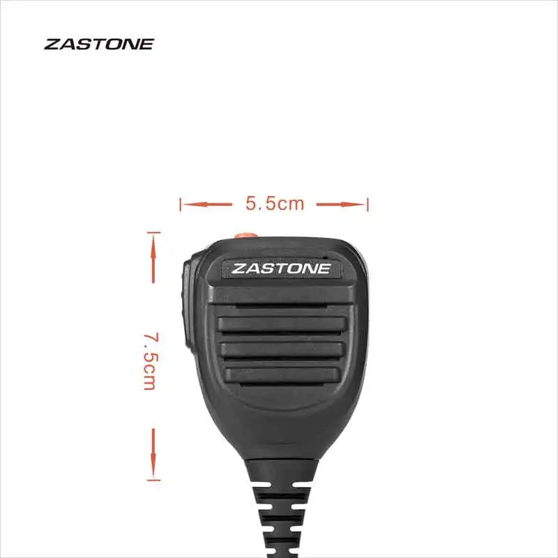 ZASTONE UV008 Microphone Walkie Talkie Megaphone Hand Pussy Speaker Two wya Radio Accessories PTT Transmitter 6-pin plug