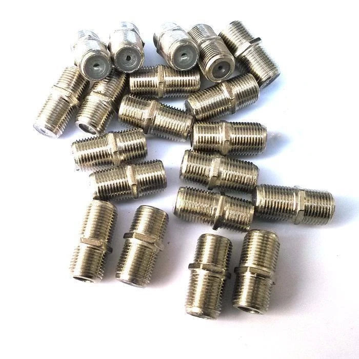 10pcs/Pack Practical F Type Coupler UHF Adapter Connector Female F/F Jack RG6 Coax Coaxial Cable Used In Video High Quality
