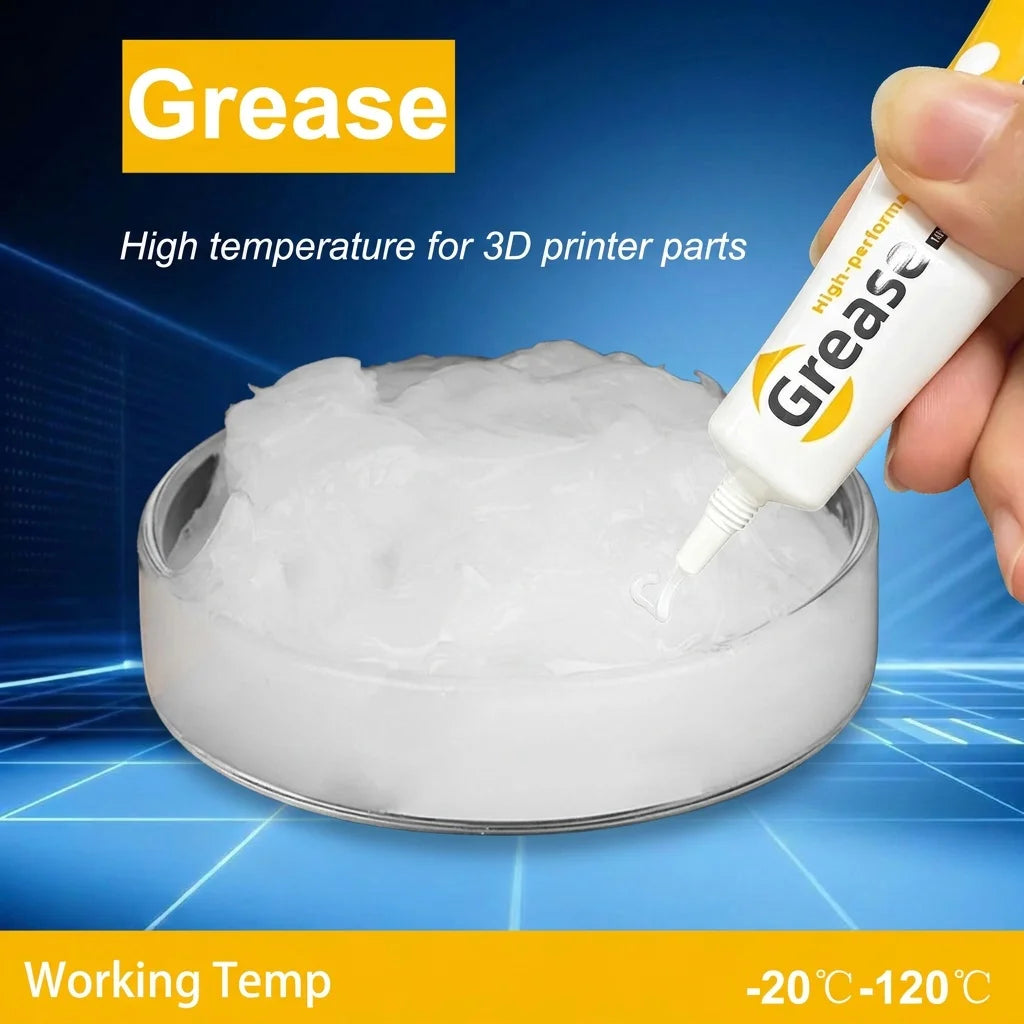 3D Printer Grease High Temperature Lubricant Oil For Bambulab Creality Extruder Gear Bearing Pully Lube 3D Printer Super Grease