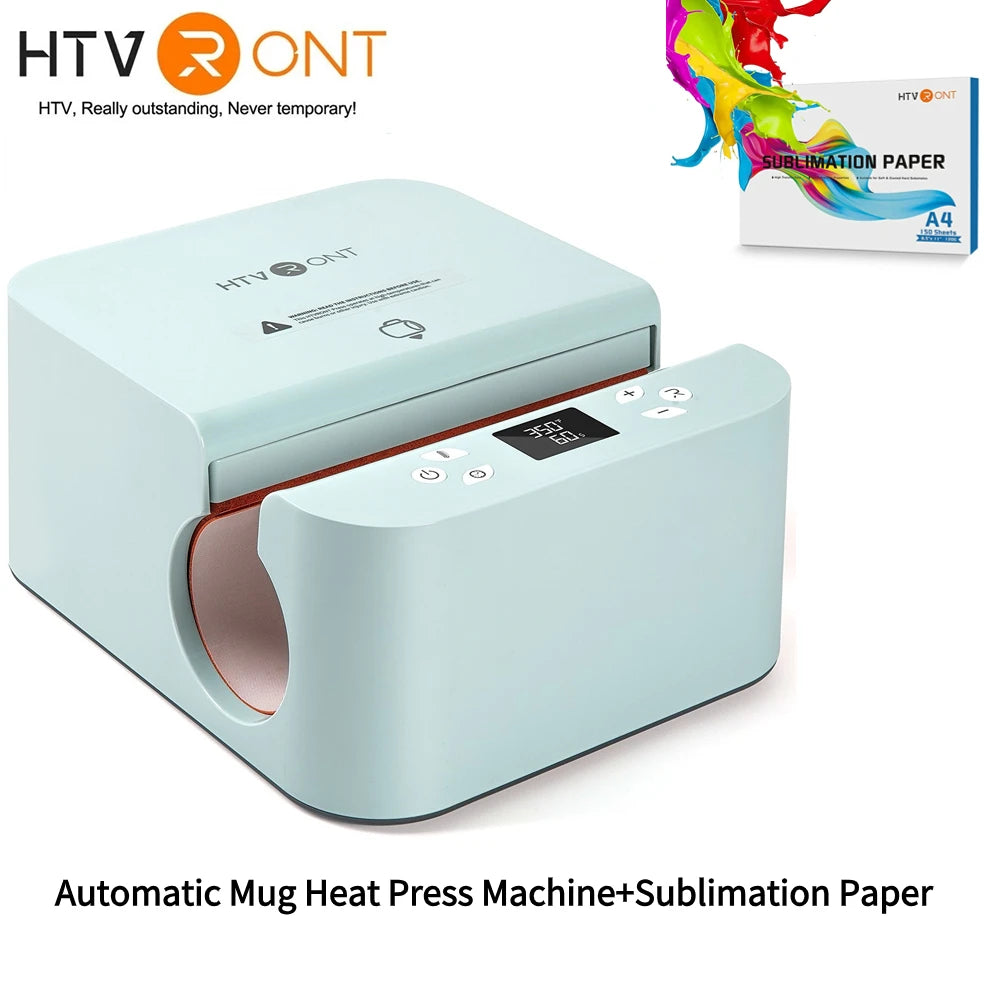 HTVRONT Auto Tumbler Heat Press Machine - Mug Heat Press Heat Up Fast & Even, Professional Tumbler Press High-Security