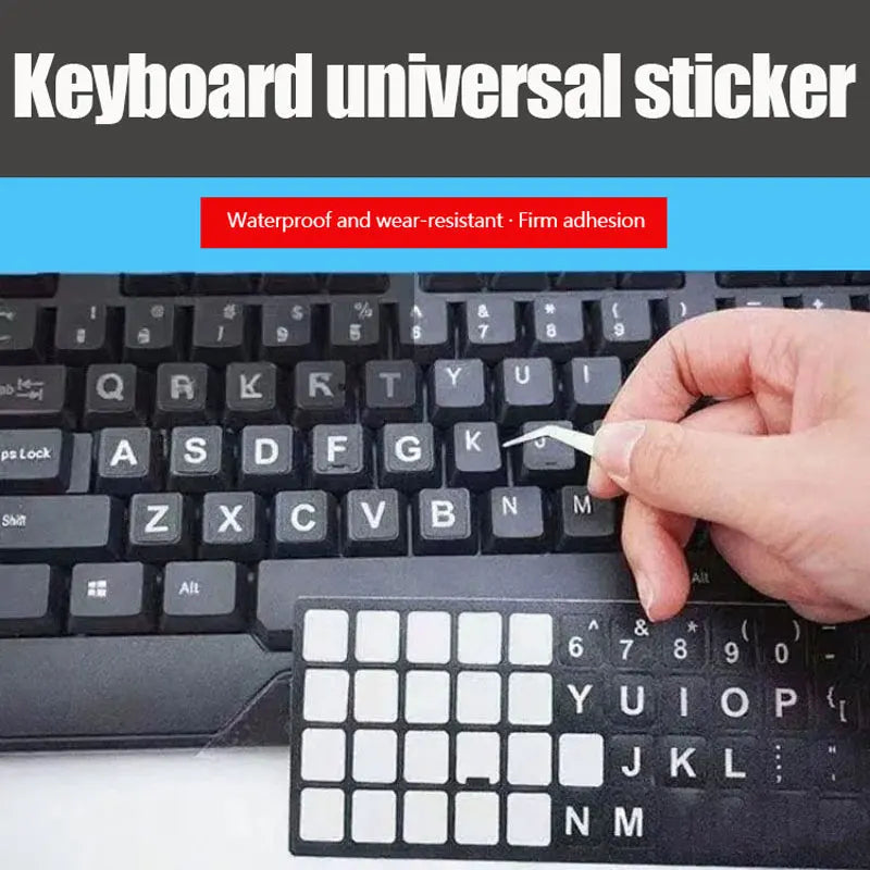 Keyboard Letter Stickers, Computer Keyboard Keycaps Repair Stickers, English Stickers, Notebook Frosted Self-Adhesive Stickers