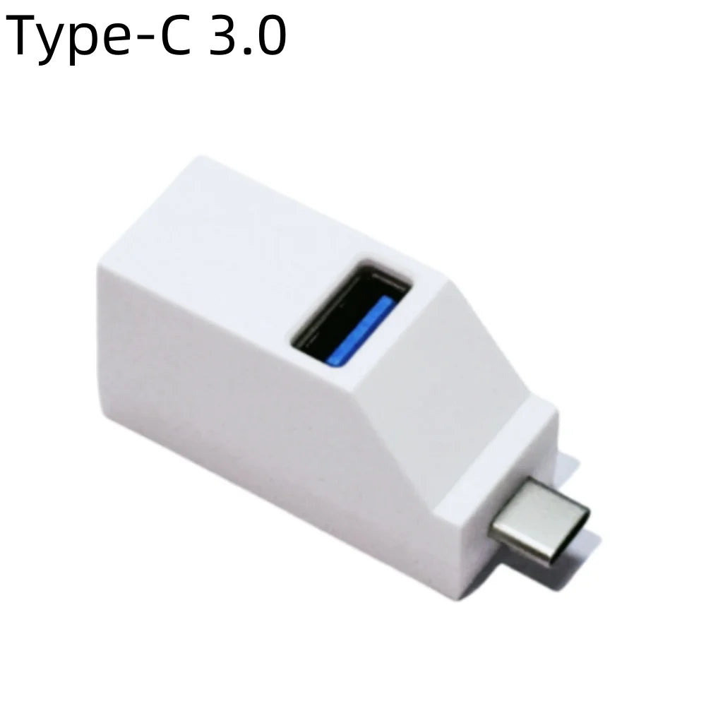 1Pcs USB 3.0 Adapter HUB Mini Splitter Box 1 to 3 Ports High Hi-Speed USB 2.0 Extender  For PC Laptop U Disk Card Reader