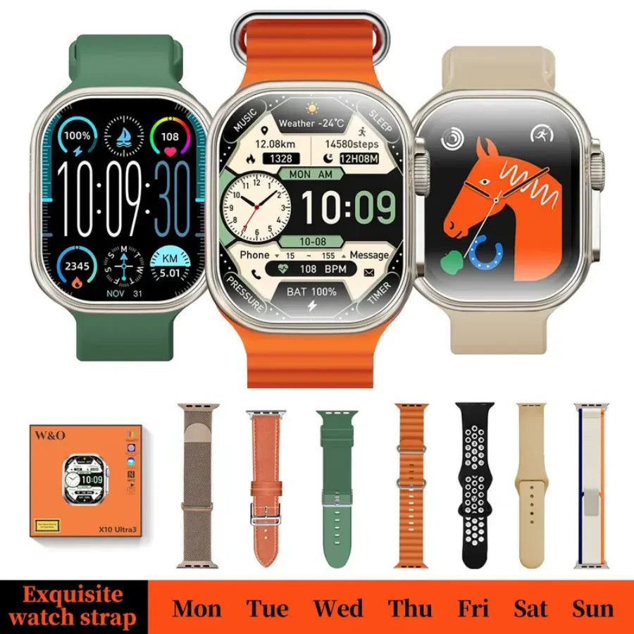 Smart Watch for Men Women, 2026 New Smartwatch (Answer/Make Call), IP67 Waterproof, 2.02" HD Fitness Watch with 100+ Sport Modes, Fitness Tracker Watch with Calls/Messages/Notifications, 7 Watch Bands