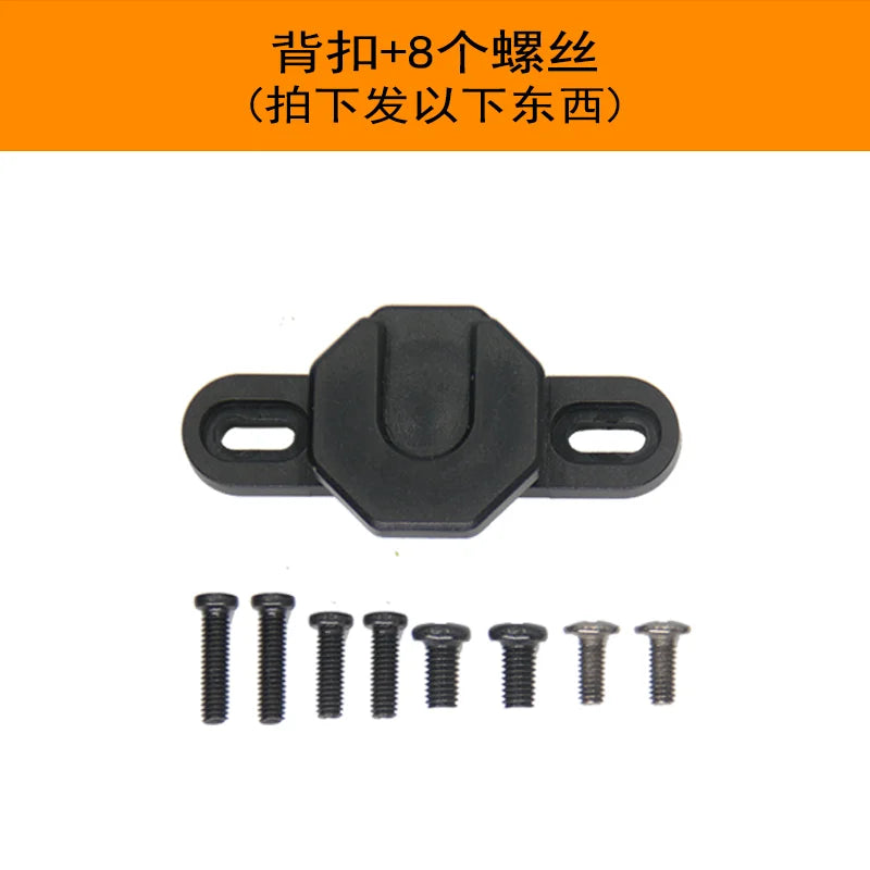 Tactical belt bracket for walkie-talkies, Handset modified with back clip, quick-release MOLLE dual-slot clip-style waist Clamp