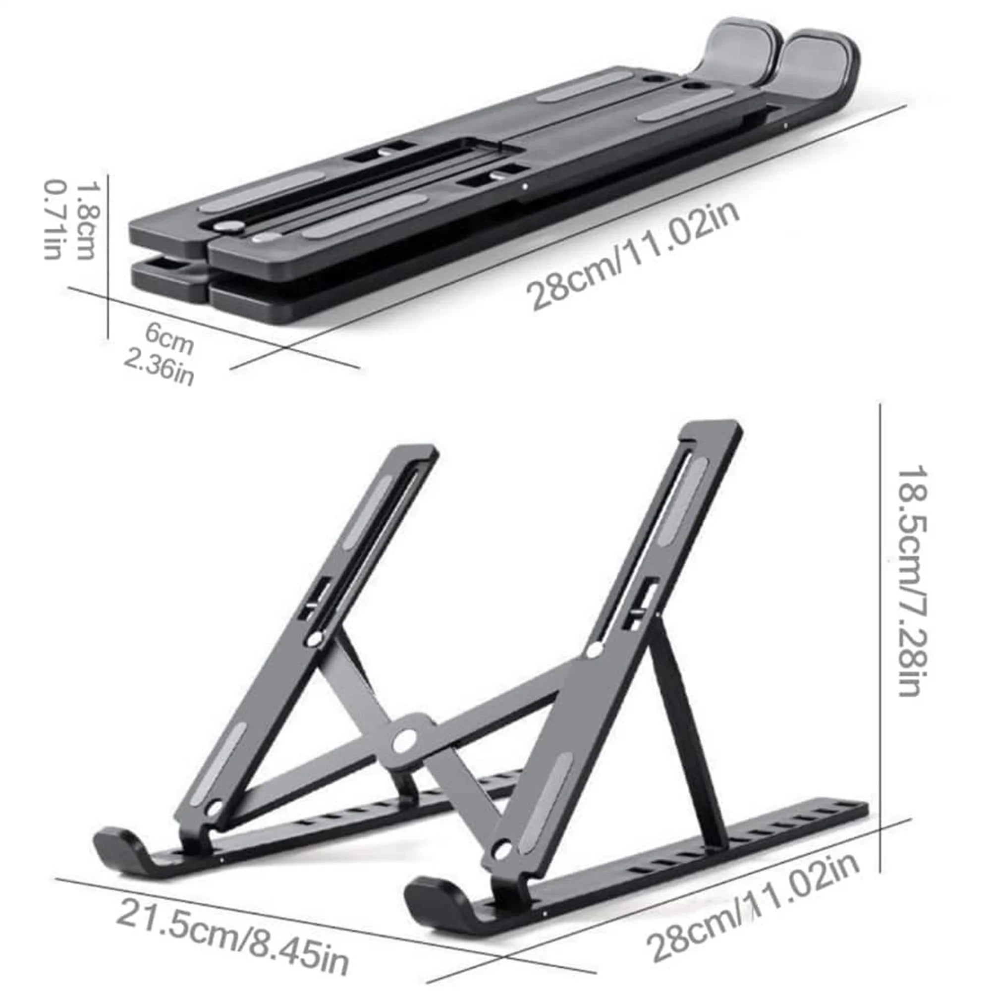Foldable Laptop Stand Adjustable Portable Foldable Bracket Support Base ABS Plastic Holder For Macbook Laptop PC Accessories