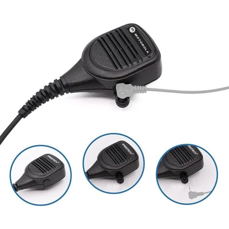 PMMN4076 PMMN4076A Remote Speaker Microphone with 3.5mm Audio Jack for Motorola XPR3000 XPR3500 XPR3300e XPR3500e DEP550 Radio