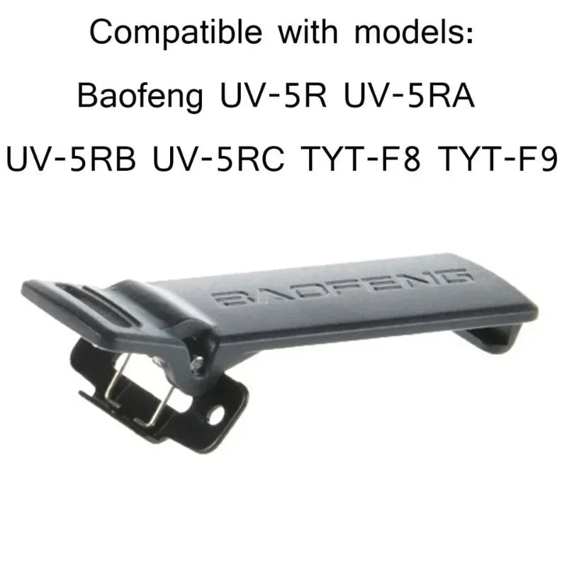 50Pcs Radio Belt Clip Replacement Walkie Talkie Belt Clip for Baofeng UV-5R UV-5Ra UV-5Rb UV-5Rc UV-5Rd UV-5Re Two Way Radio