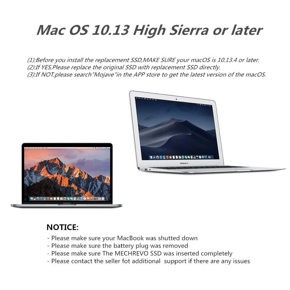 M.2 NVME SSD Convert Adapter Card for MacBook Air Pro Retina 2013-2017 NVME/AHCI SSD For A1465 A1466 A1398 A1502 Upgraded Kit