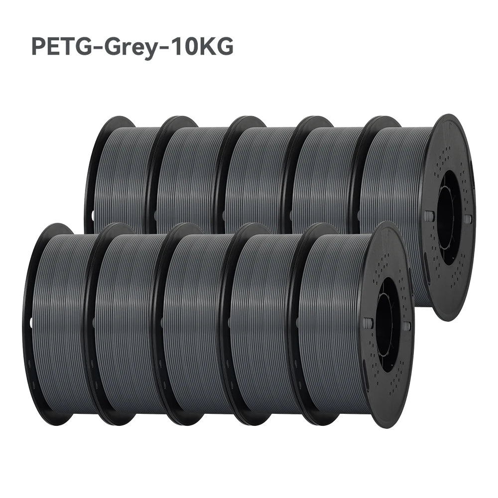KINGROON 22LBS PETG or PLA Filament 3D Printer Filament 10 Rolls 1KG 1.75MM Eco-Friendly Good Toughness Mix Color Free Shipping