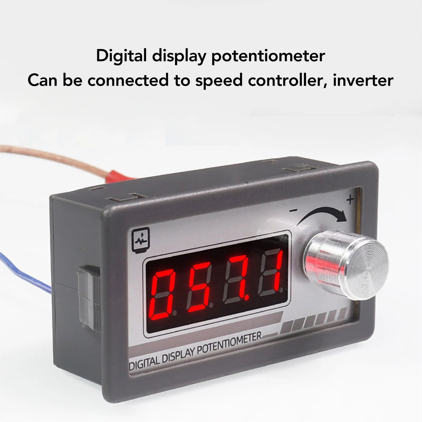 【New】10KΩ Digital Display Potentiometer 0.4in 4 Digit DC Programmable Potentiometer for Speed Controller Inverter