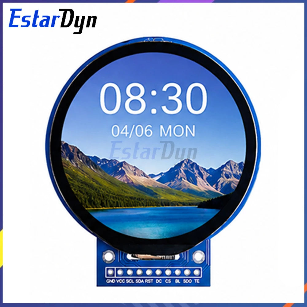 2.1-Inch TFT LCD Screen GC9B72 Small-Screen 360x360 Display LCD Color Screen SPI Round Screen