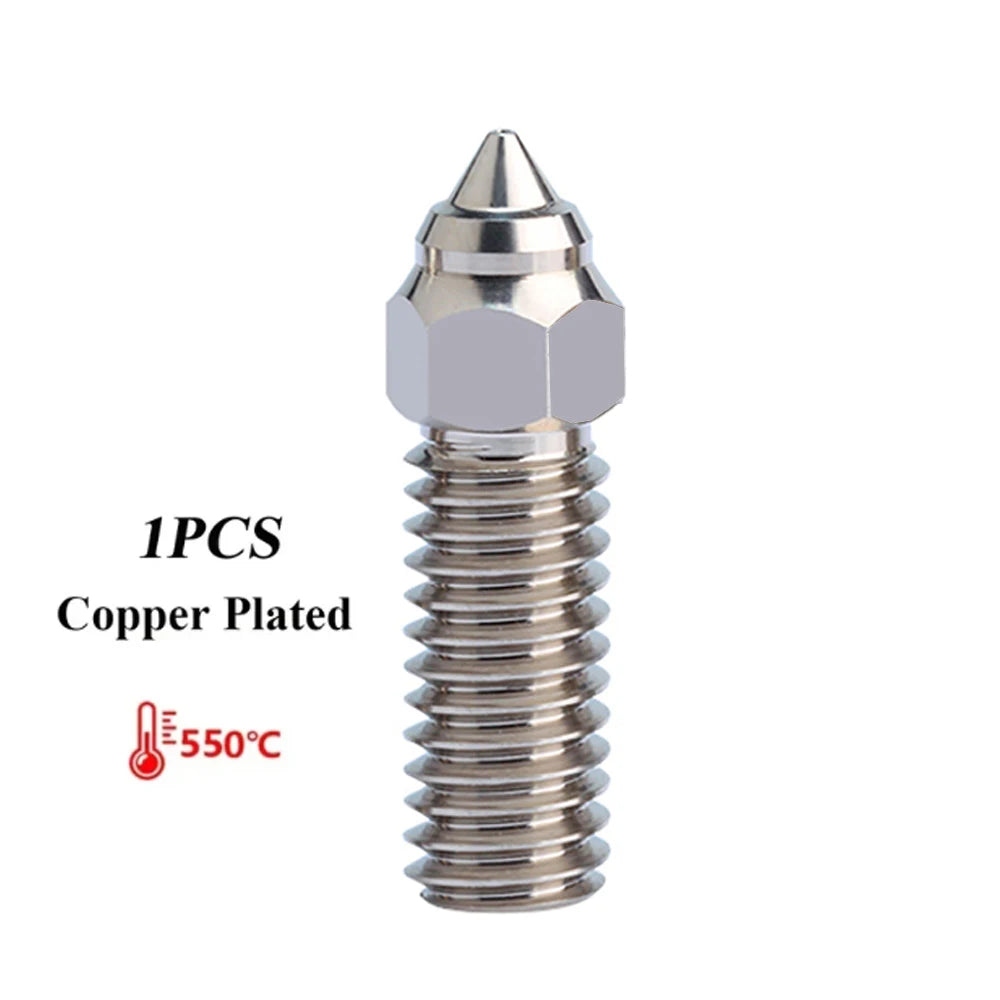 Nozzle For Creality K1 Max Ender 3 V3 KE CR-M4 Bimetal Plated Copper Hard Steel Brass For Vyper Kobra Sovol SV06 Plus/SV07