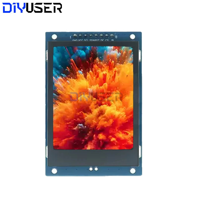 DIYUSER 2.4" TFT LCD Screen Module 240x320 ST7789 SPI Color Display for Raspberry Pi DIY Projects