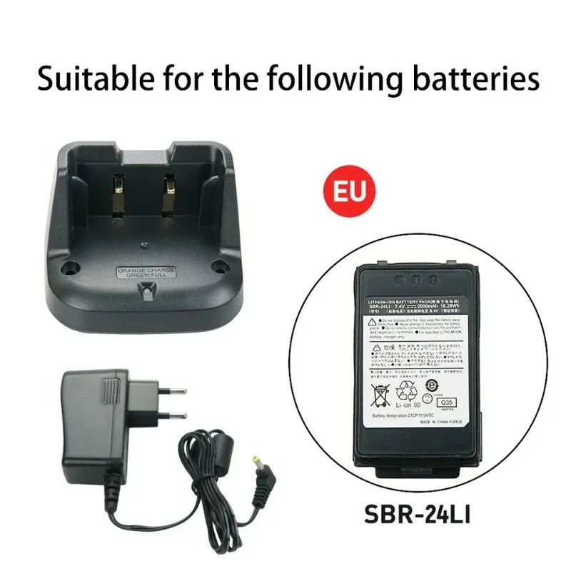 SBH-28 Rapid Charger for Yaesu Radio FT-70DR FT-70D FT-70 FT-70DS SBH28 Desktop Charger SBR-24LI Battery Charging