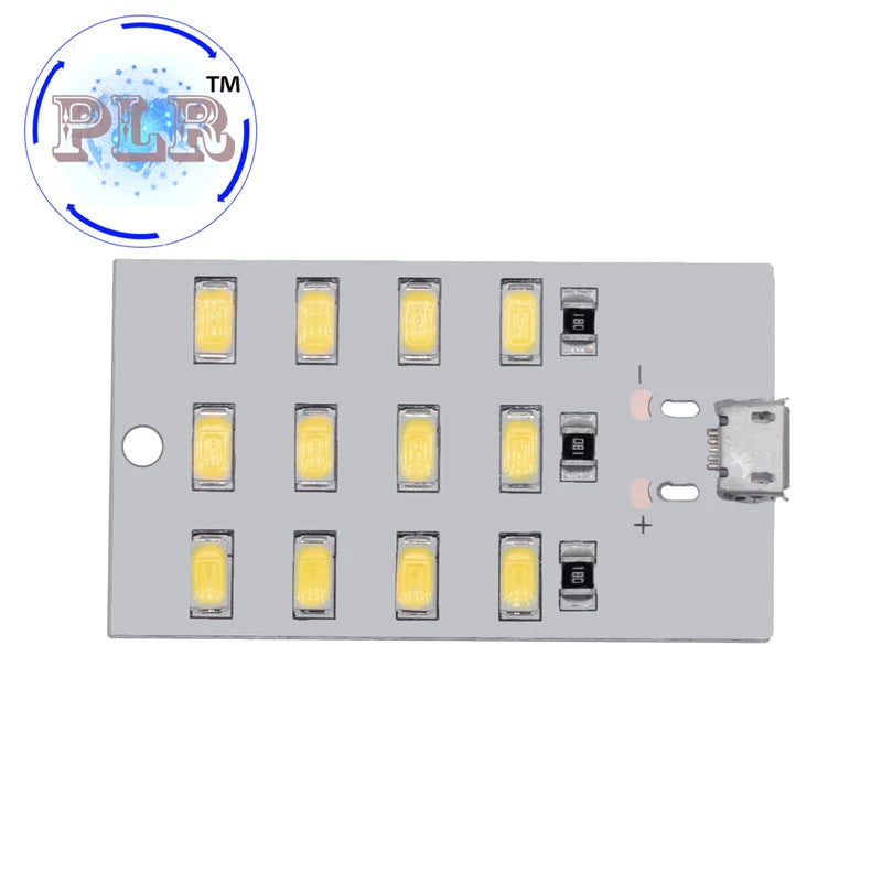 5730 Smd 5V 430mA~470mA White Mirco Usb 5730 LED Lighting Panel PLR USB Mobile Light Emergency Light Night Light Electronic DIY