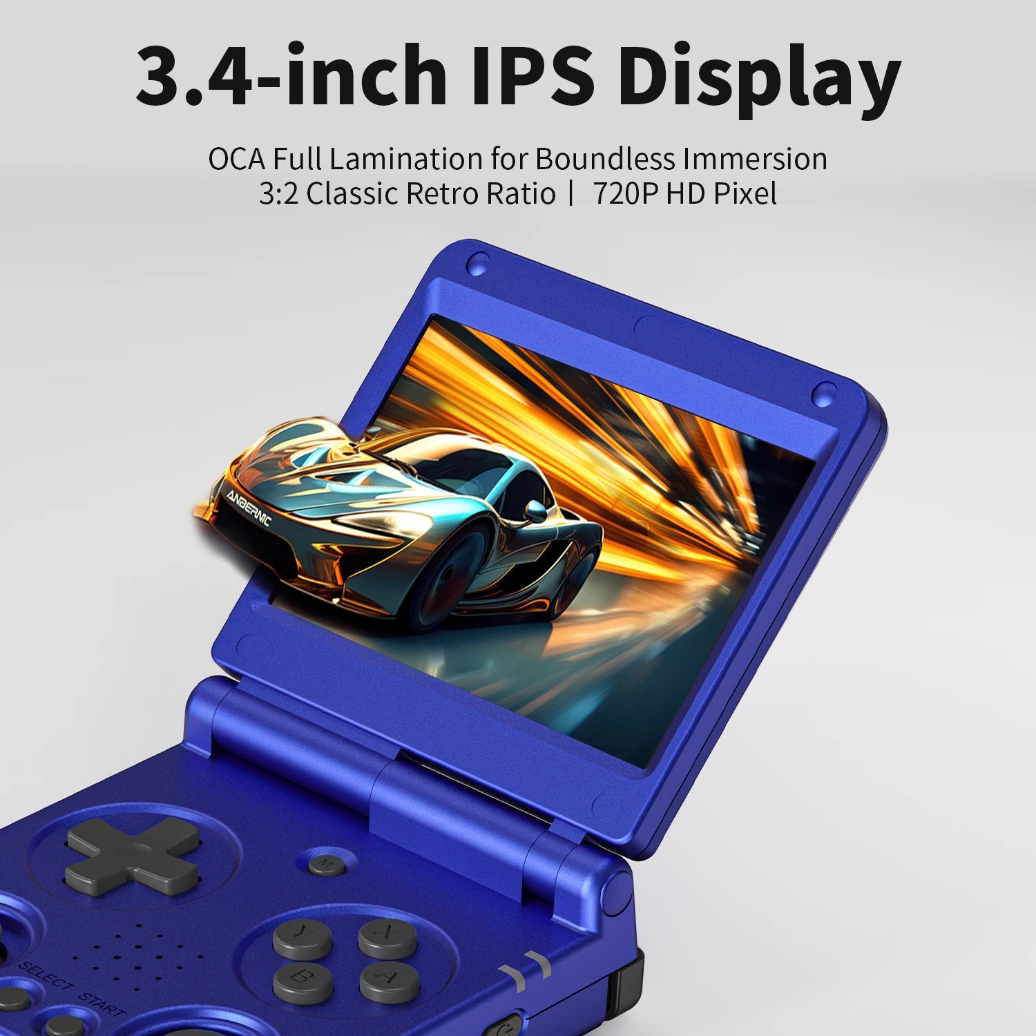 Anbernic RG34XXSP 3.4-Inch IPS Linux 64-bit Game Console H700 Quad-Core 1GB Retro Game Player HD-Connect To TV RG 34XXSP 3300mAH