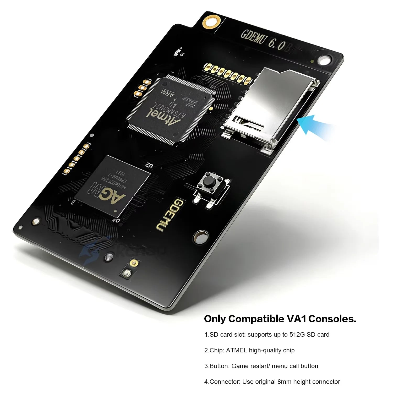 GDEMU 6.0 For SEGA Dreamcast V5.20.5 System Optical Drive Emulation Board Card Mount Kit DC Console DC VA1 Gdemu Board