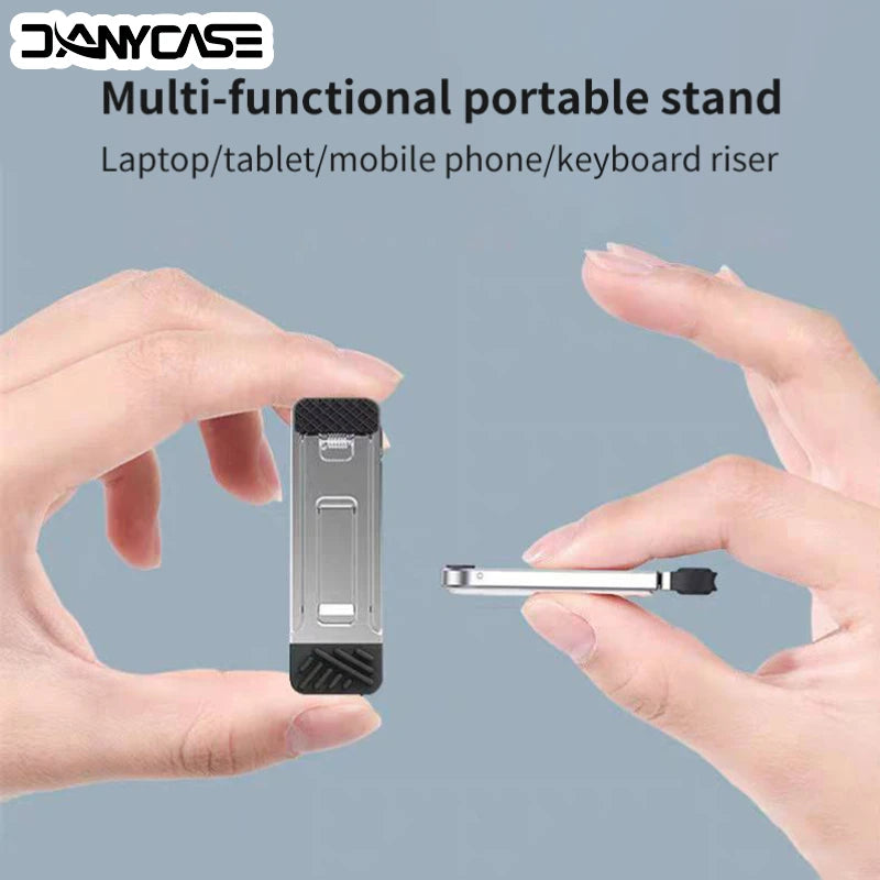 Laptop Holder for Macbook Air Pro Pad Phone 2Pcs Riser Feet Nonslip Desktop Kickstand Foldable Notebook Keyboard Stand